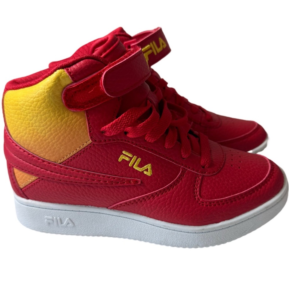 Fila Kids Red and Yellow Sneakers